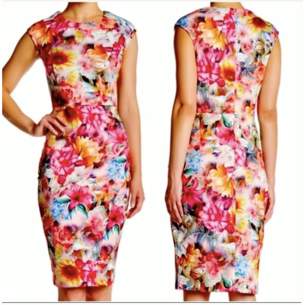 Alexia Admor Sheath Floral Scuba Dress - NWT